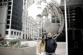 Reji and Dibesh outside the Willis Tower (Sears Tower)